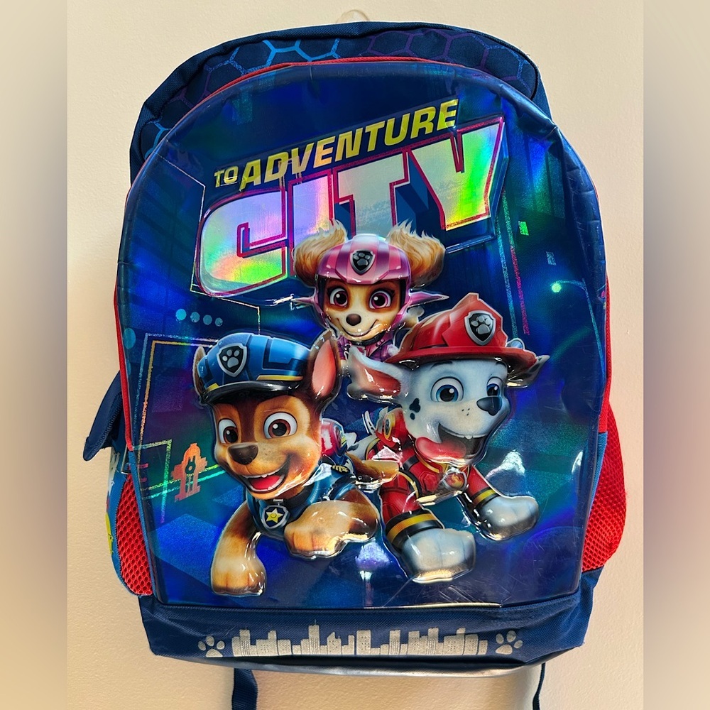 Paw Patrol Adventure City 17” Backpack | Large Compartments & Side Pockets🐾